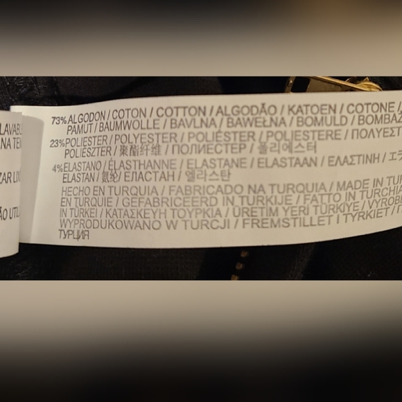 W&B ZARA COLLECTION BLACK STRETCH JEANS NWT - Picture 5 of 5